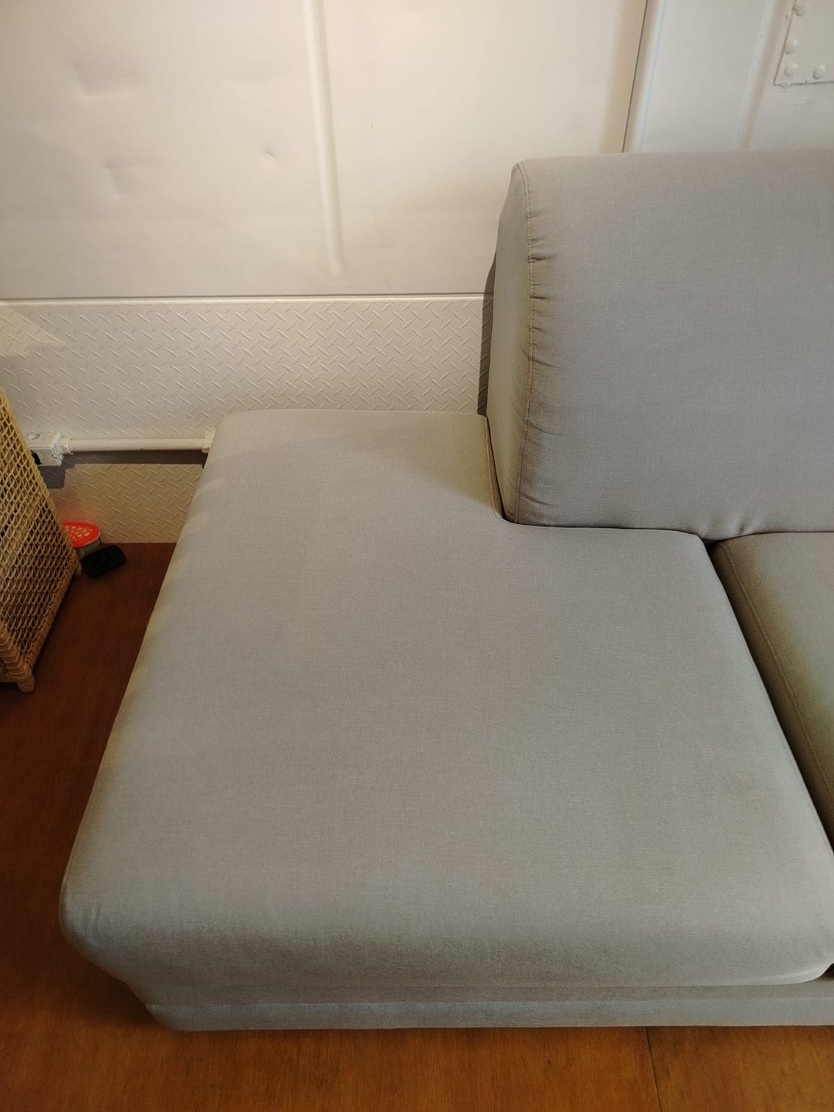 Sofá antes da higienização